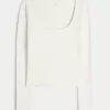Gilly Hicks Waffle Wide-Neck Top,Gilly Hicks Waffle Wide-Neck Top Gilly Hicks Waffle Wide-Neck Top,Gilly Hicks Waffle Wide-Neck Top
