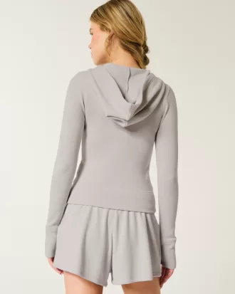 Gilly Hicks Waffle Zip-Up Hoodie,Gilly Hicks Waffle Zip-Up Hoodie Gilly Hicks Waffle Zip-Up Hoodie,Gilly Hicks Waffle Zip-Up Hoodie