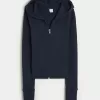 Gilly Hicks Waffle Zip-Up Hoodie,Gilly Hicks Waffle Zip-Up Hoodie