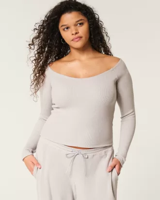 Gilly Hicks Wide V-Neck Top,Gilly Hicks Wide V-Neck Top Gilly Hicks Wide V-Neck Top,Gilly Hicks Wide V-Neck Top