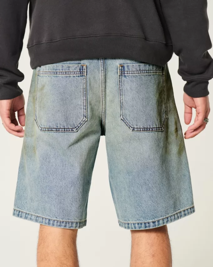 Greased Baggy Jean Shorts,Greased Baggy Jean Shorts