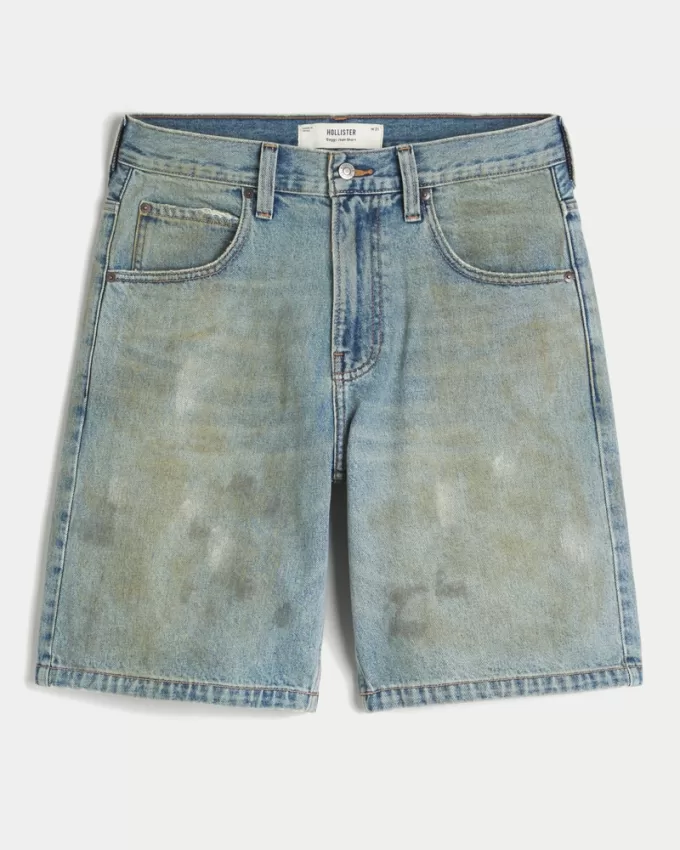 Greased Baggy Jean Shorts,Greased Baggy Jean Shorts