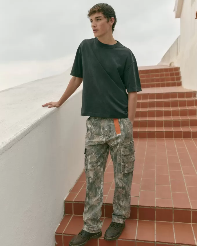 Heavyweight Loose Camo Cargo Pants,Heavyweight Loose Camo Cargo Pants