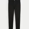 High-Rise Black Jean Leggings,High-Rise Black Jean Leggings
