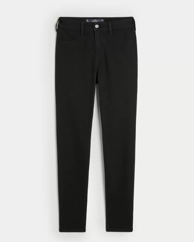 High-Rise Black Jean Leggings,High-Rise Black Jean Leggings
