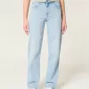 High-Rise Light Wash Dad Jeans,High-Rise Light Wash Dad Jeans