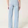 High-Rise Light Wash Dad Jeans,High-Rise Light Wash Dad Jeans