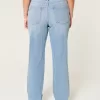 High-Rise Light Wash Straight Jeans,High-Rise Light Wash Straight Jeans