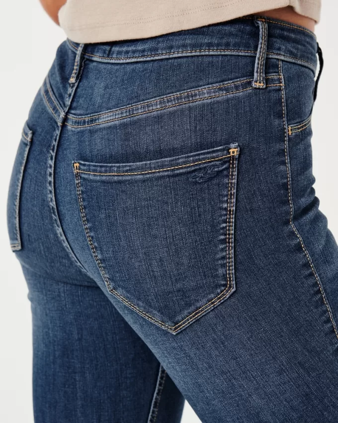 High-Rise Medium Wash Jean Leggings,High-Rise Medium Wash Jean Leggings