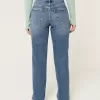 High-Rise Medium Wash Straight Jeans,High-Rise Medium Wash Straight Jeans