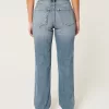 High-Rise Medium Wash Straight Jeans,High-Rise Medium Wash Straight Jeans