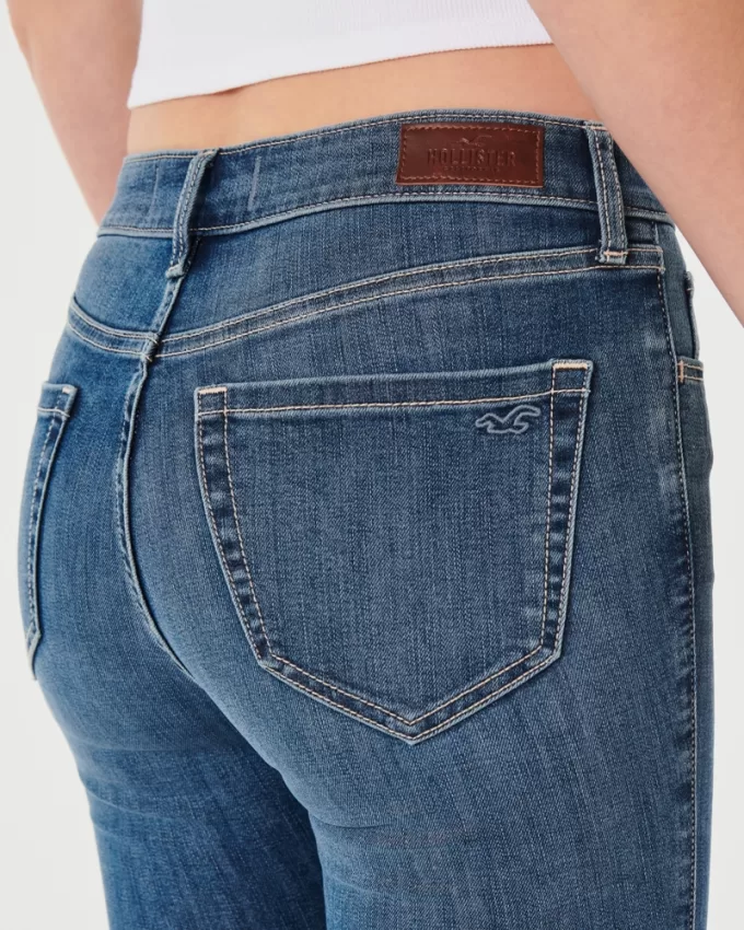 High-Rise Medium Wash Super Skinny Jeans,High-Rise Medium Wash Super Skinny Jeans