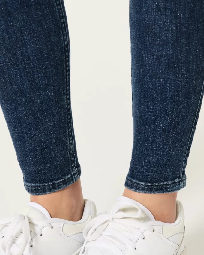 High-Rise Medium Wash Super Skinny Jeans,High-Rise Medium Wash Super Skinny Jeans