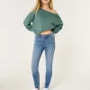 High-Rise Medium Wash Super Skinny Jeans,High-Rise Medium Wash Super Skinny Jeans