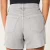 High-Rise Relaxed Denim Shorts 5″,High-Rise Relaxed Denim Shorts 5″