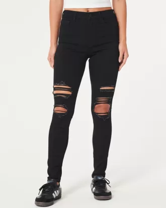 High-Rise Ripped Black Super Skinny Jeans,High-Rise Ripped Black Super Skinny Jeans High-Rise Ripped Black Super Skinny Jeans,High-Rise Ripped Black Super Skinny Jeans