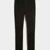 High-Rise Ripped Black Super Skinny Jeans,High-Rise Ripped Black Super Skinny Jeans