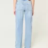 High-Rise Ripped Medium Wash Dad Jeans,High-Rise Ripped Medium Wash Dad Jeans