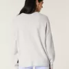 Hollister Comfy Cloud Bunny Graphic Crew Sweater,Hollister Comfy Cloud Bunny Graphic Crew Sweater