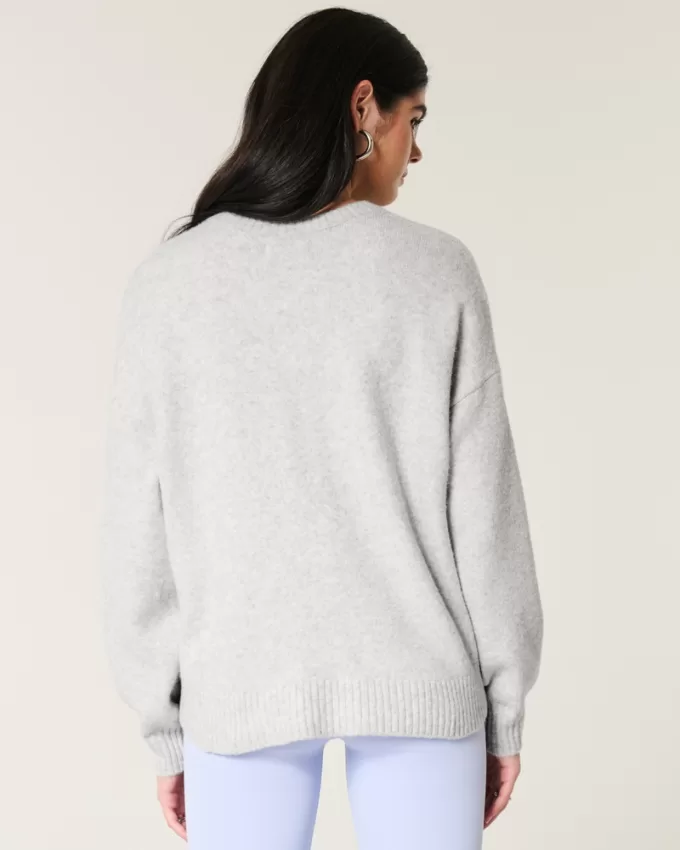 Hollister Comfy Cloud Bunny Graphic Crew Sweater,Hollister Comfy Cloud Bunny Graphic Crew Sweater
