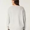 Hollister Comfy Cloud Puppy Graphic Crew Sweater,Hollister Comfy Cloud Puppy Graphic Crew Sweater