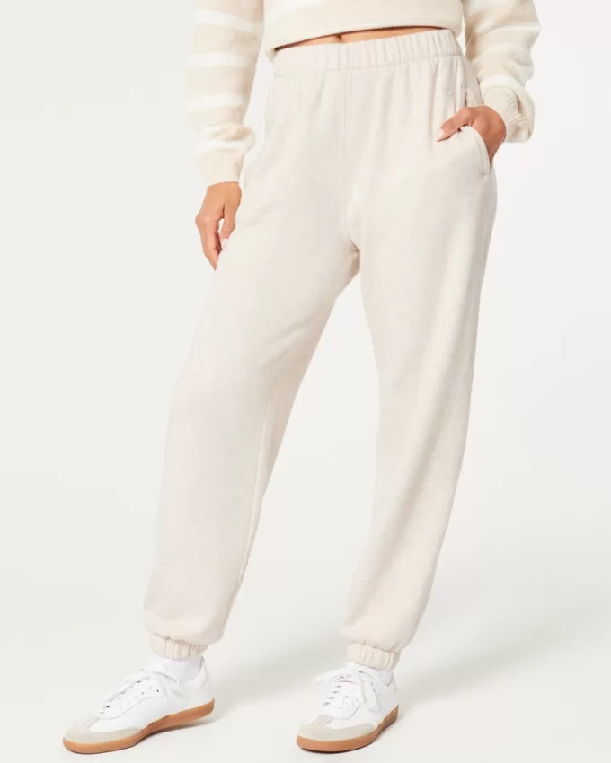 Hollister Feel Good Fleece Dad Joggers,Hollister Feel Good Fleece Dad Joggers