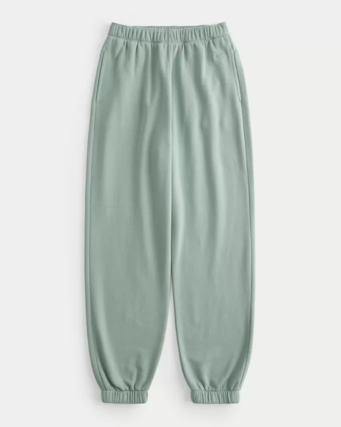 Hollister Feel Good Fleece Dad Joggers,Hollister Feel Good Fleece Dad Joggers