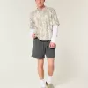 Hollister Feel Good Fleece Mid-Thigh Loose Shorts,Hollister Feel Good Fleece Mid-Thigh Loose Shorts