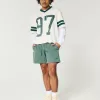 Hollister Feel Good Fleece Mid-Thigh Loose Shorts,Hollister Feel Good Fleece Mid-Thigh Loose Shorts