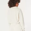 Hollister Feel Good Fleece Mini Half-Zip Sweatshirt,Hollister Feel Good Fleece Mini Half-Zip Sweatshirt