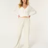 Hollister Feel Good Fleece Wide-Leg Pants,Hollister Feel Good Fleece Wide-Leg Pants