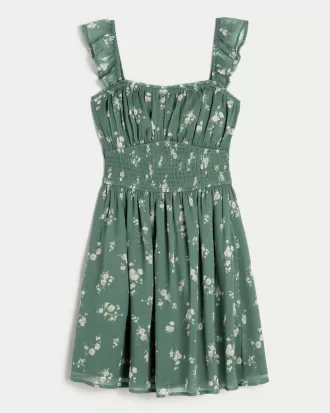 Hollister Saidie Chiffon Flutter Sleeve Mini Dress,Hollister Saidie Chiffon Flutter Sleeve Mini Dress