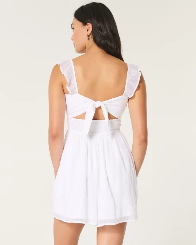 Hollister Saidie Chiffon Flutter Sleeve Mini Dress,Hollister Saidie Chiffon Flutter Sleeve Mini Dress