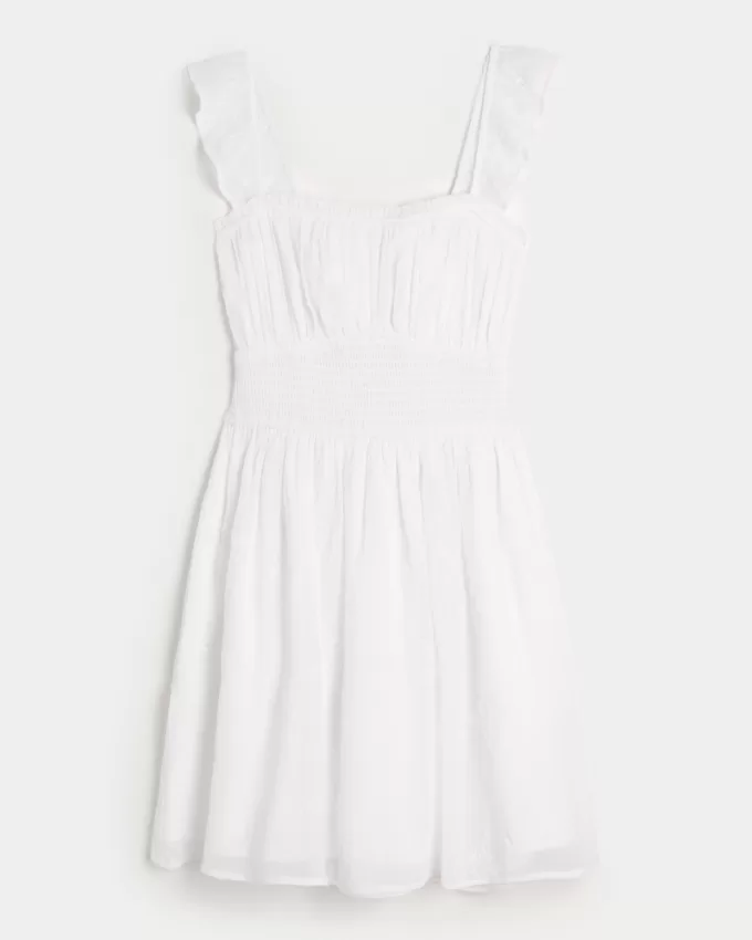 Hollister Saidie Chiffon Flutter Sleeve Mini Dress,Hollister Saidie Chiffon Flutter Sleeve Mini Dress