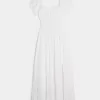 Hollister Saidie Short-Sleeve Tie-Back Midi Dress,Hollister Saidie Short-Sleeve Tie-Back Midi Dress