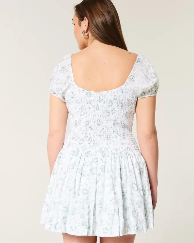 Hollister Sofia Drop-Waist Bubble Skort Dress,Hollister Sofia Drop-Waist Bubble Skort Dress