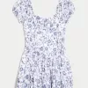 Hollister Sofia Drop-Waist Bubble Skort Dress,Hollister Sofia Drop-Waist Bubble Skort Dress