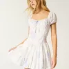 Hollister Sofia Drop-Waist Bubble Skort Dress,Hollister Sofia Drop-Waist Bubble Skort Dress