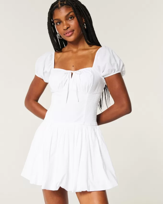 Hollister Sofia Drop-Waist Bubble Skort Dress,Hollister Sofia Drop-Waist Bubble Skort Dress