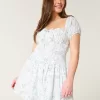 Hollister Sofia Drop-Waist Bubble Skort Dress,Hollister Sofia Drop-Waist Bubble Skort Dress