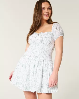 Hollister Sofia Drop-Waist Bubble Skort Dress,Hollister Sofia Drop-Waist Bubble Skort Dress