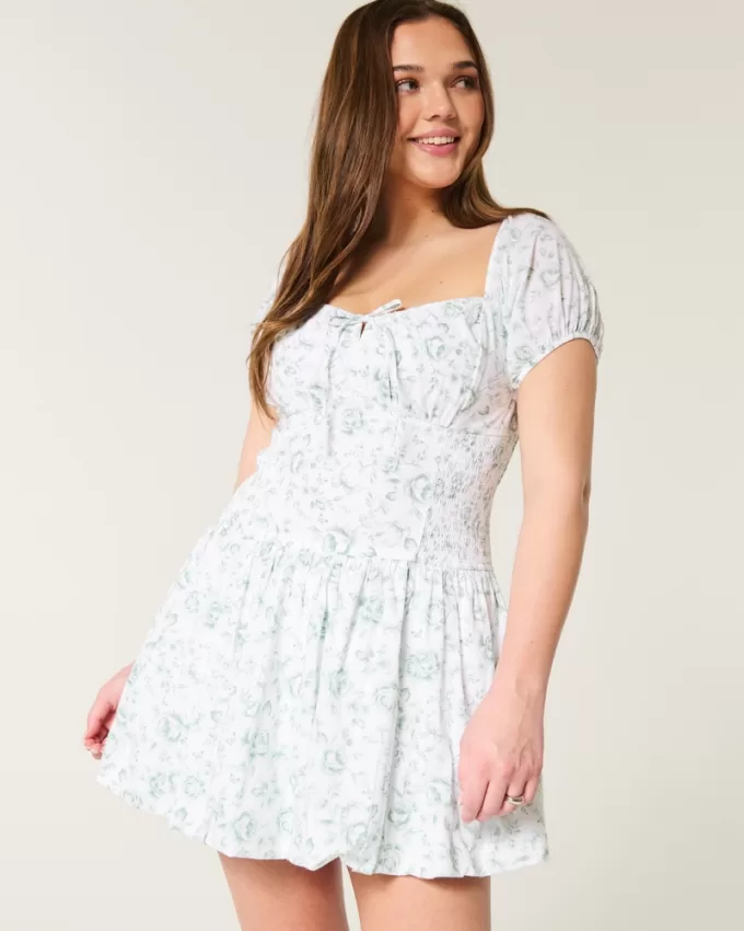 Hollister Sofia Drop-Waist Bubble Skort Dress,Hollister Sofia Drop-Waist Bubble Skort Dress
