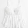 Lace Bust Babydoll Top,Lace Bust Babydoll Top