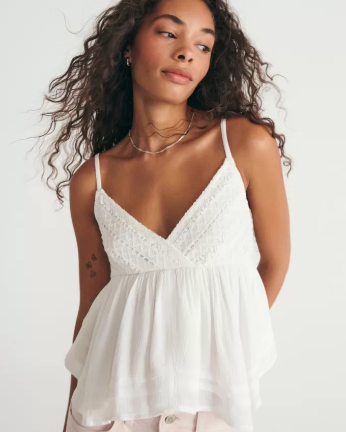 Lace Bust Babydoll Top,Lace Bust Babydoll Top