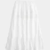 Lace Inset Tiered Maxi Skirt,Lace Inset Tiered Maxi Skirt