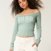 Lace Trim Off-the-Shoulder San Diego Graphic Tee,Lace Trim Off-the-Shoulder San Diego Graphic Tee Lace Trim Off-the-Shoulder San Diego Graphic Tee,Lace Trim Off-the-Shoulder San Diego Graphic Tee
