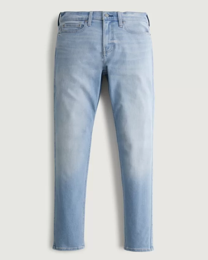 Light Wash Athletic Skinny Jeans,Light Wash Athletic Skinny Jeans