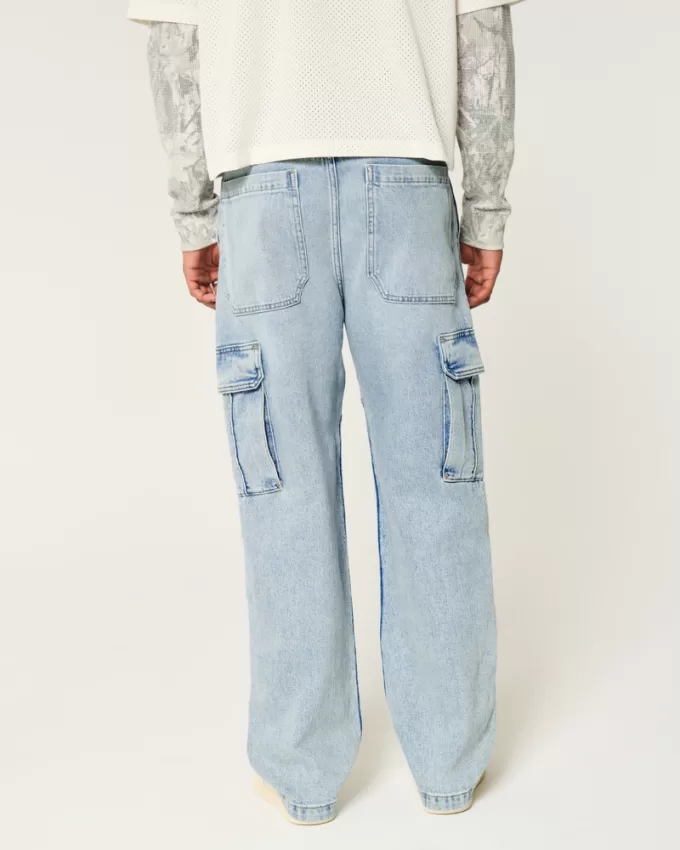 Light Wash Baggy Cargo Jeans,Light Wash Baggy Cargo Jeans Light Wash Baggy Cargo Jeans,Light Wash Baggy Cargo Jeans