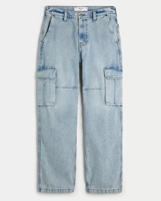 Light Wash Baggy Cargo Jeans,Light Wash Baggy Cargo Jeans Light Wash Baggy Cargo Jeans,Light Wash Baggy Cargo Jeans