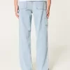 Light Wash Baggy Painter Jeans,Light Wash Baggy Painter Jeans